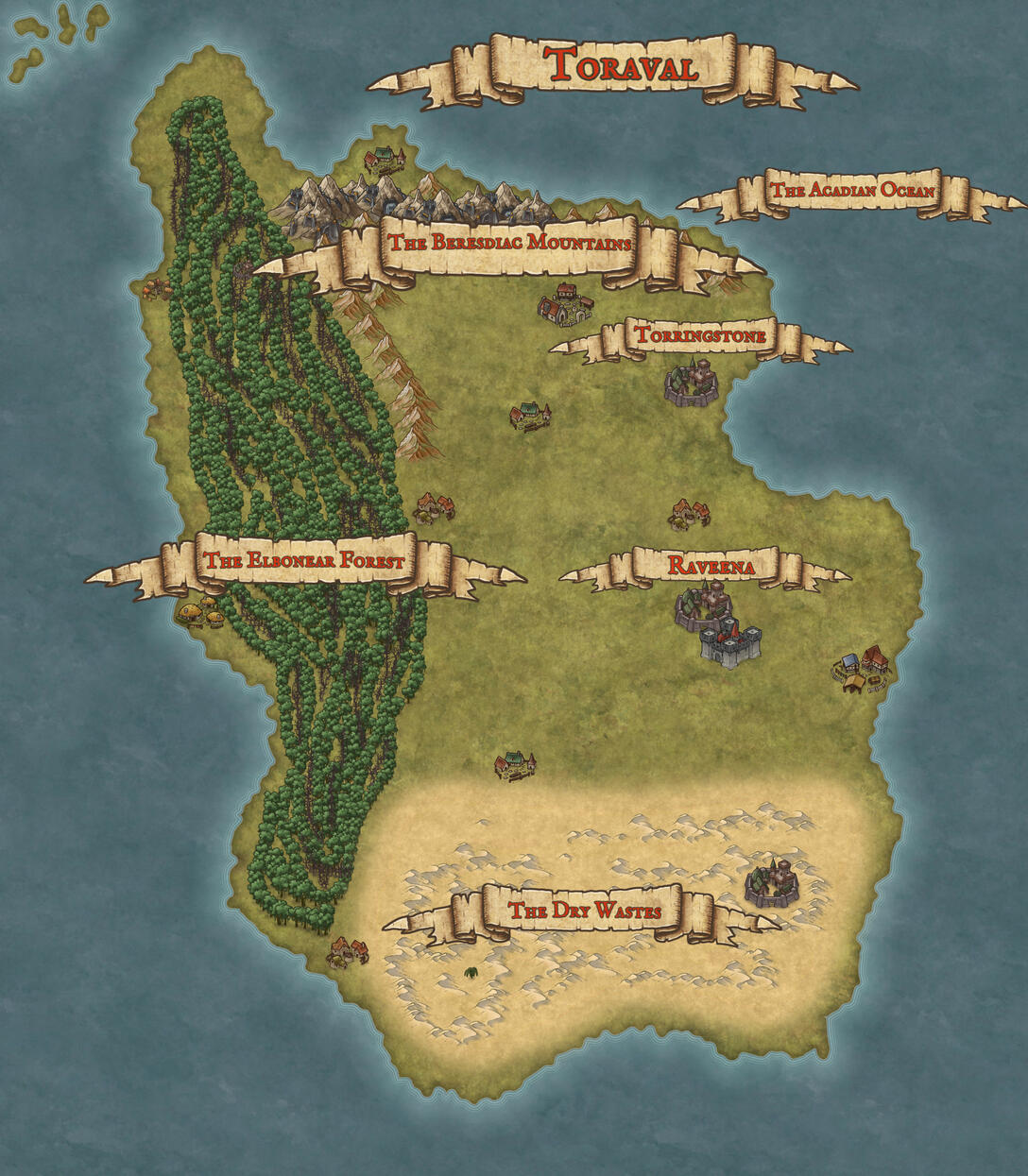 Map of Toraval